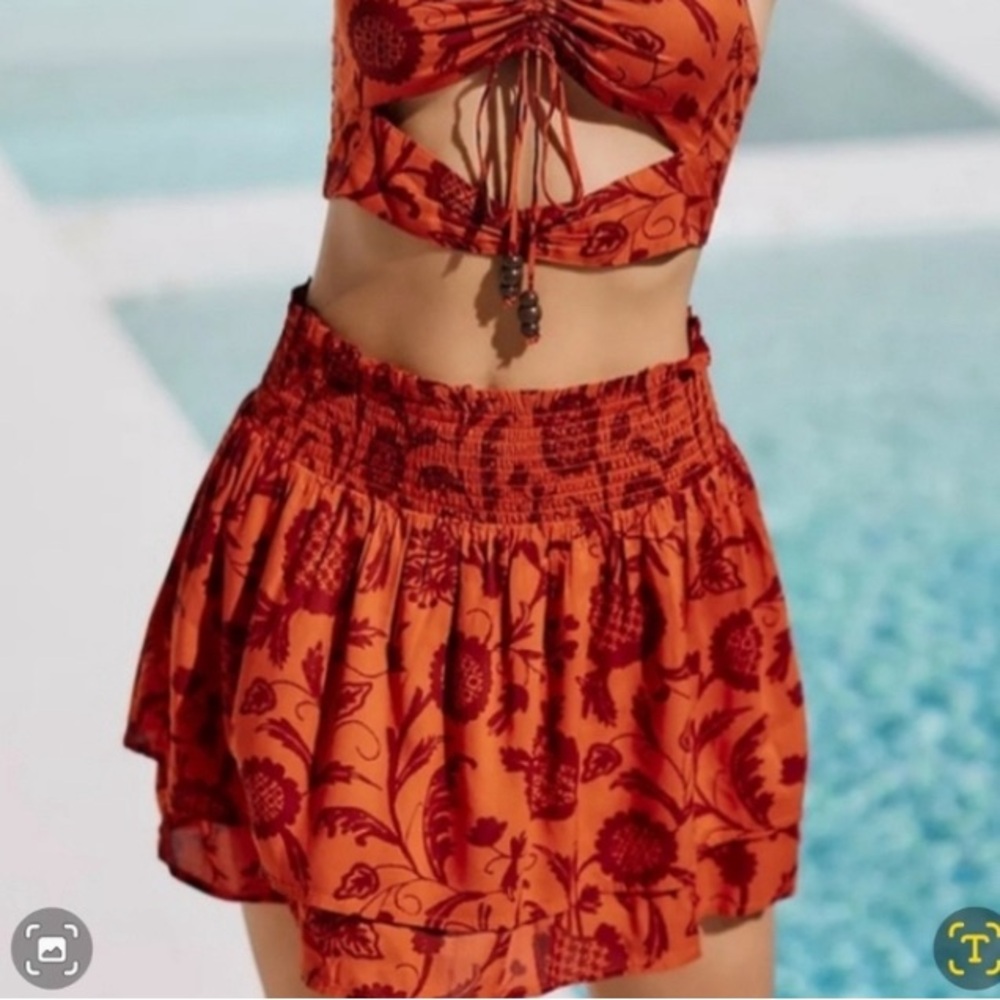 Anthropologie elastic waste skirt